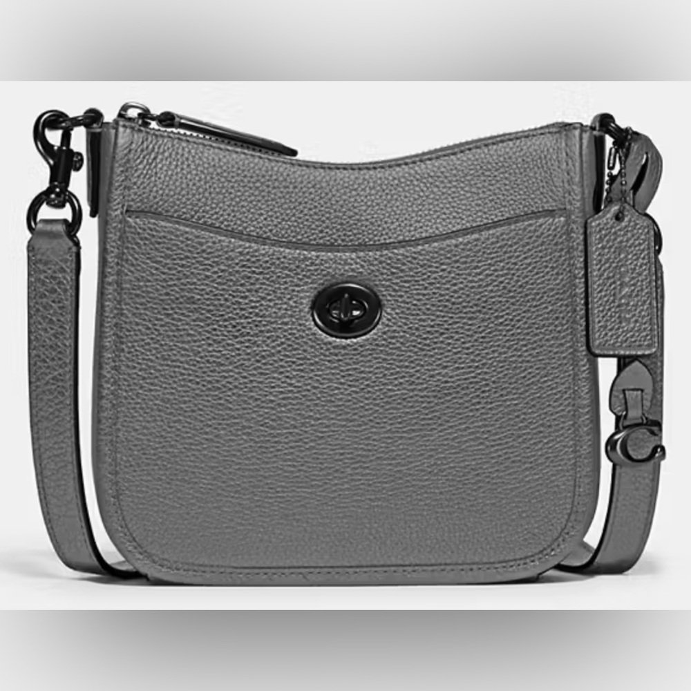 COACH CHAISE CROSSBODY 19/METALLIC-PEWTER-GUNMETAL